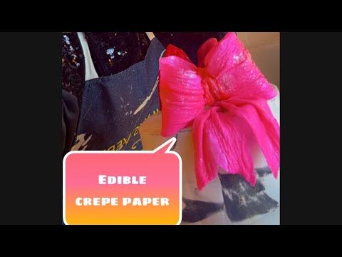 اصنعي قماش قابل للأكل من ورق الويفر بيبر واعملي منه فيونكات جميلة