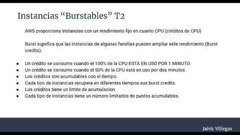 AWS QUE SON INSTANCIAS BURST  Video #23 | AWS EC2 Curso del 2020 para principiante