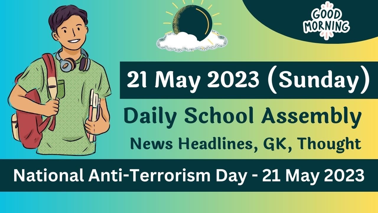 Daily School Assembly News Headlines in English for 21 May 2023