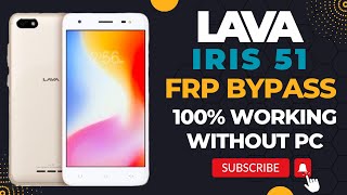 lava iris 51 frp Bypass lava iris 51 google account bypass 100% Working Without Pc