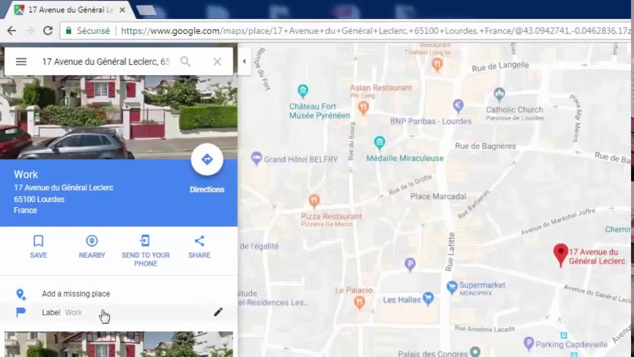 how to add my company address in google map