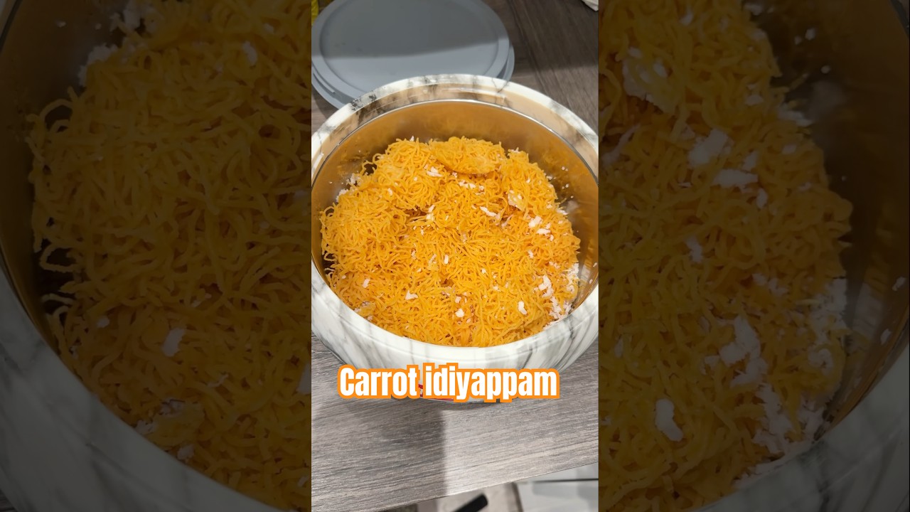 Carrot 🥕 idiyappam #idiyappamrecipe #carrot #cooking #recipe #favouritefood
