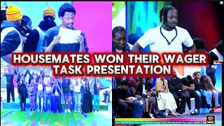 BBNAIJA 2026: CONGRATULATIONS HOUSEMATES WON THEIR WAGER TASK PRESENTATION WEEK 3 #bbnaija