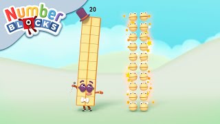 @Numberblocks- Counting to Twenty! 🧮 | Back to School | Learn to Count