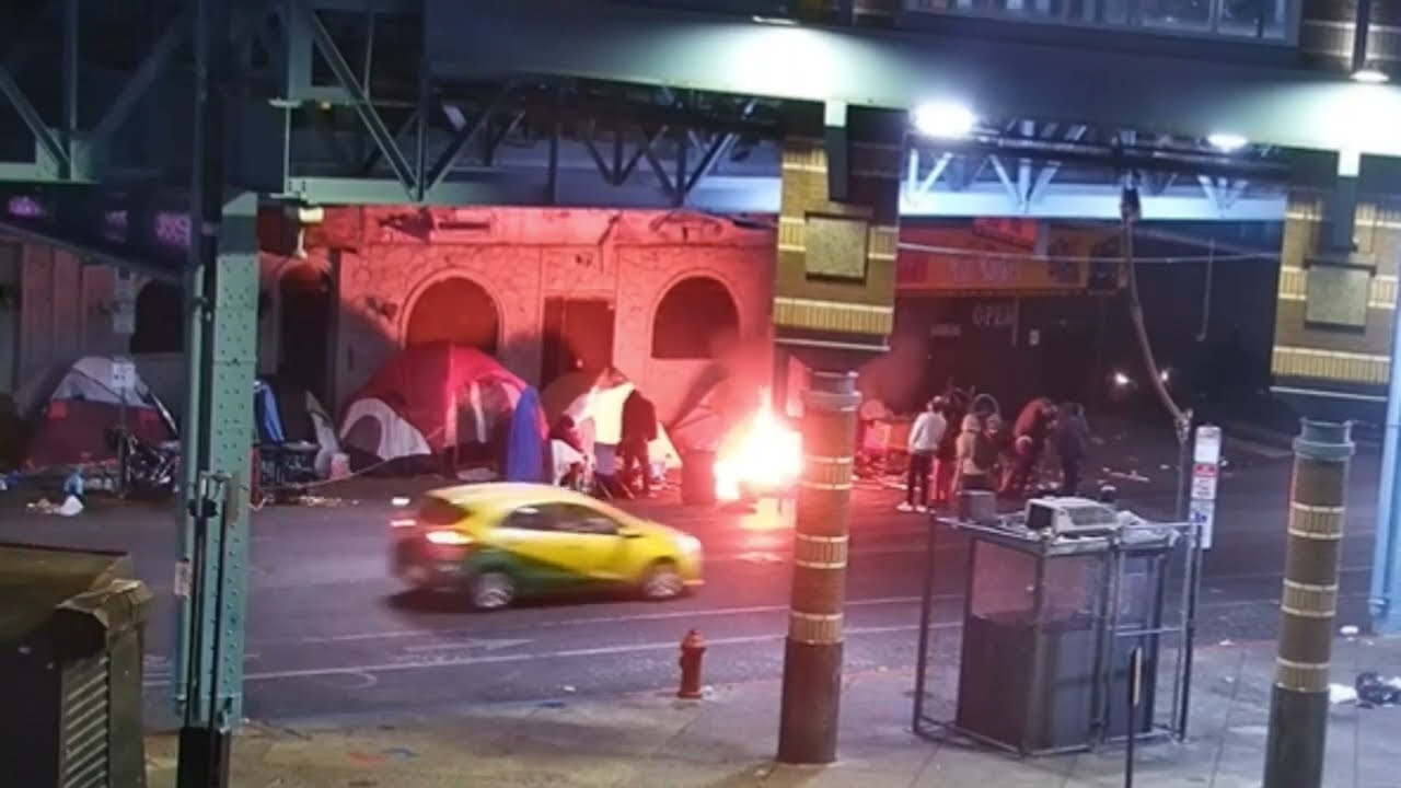 Tent City Fire Emergency 🚒 ... Kensington, PA #kensington