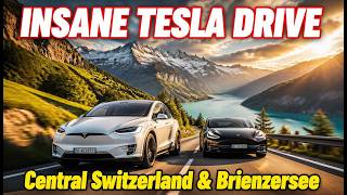 Tesla Model X Plaid & Model 3 Performance – Epic Swiss Alps Road Trip to Brienzersee ⛰️🌊