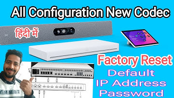 New Cisco Codec room kit Configuration | Factory Reset Cisco Codec Pro