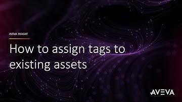 How to assign tags to assets in AVEVA Insight