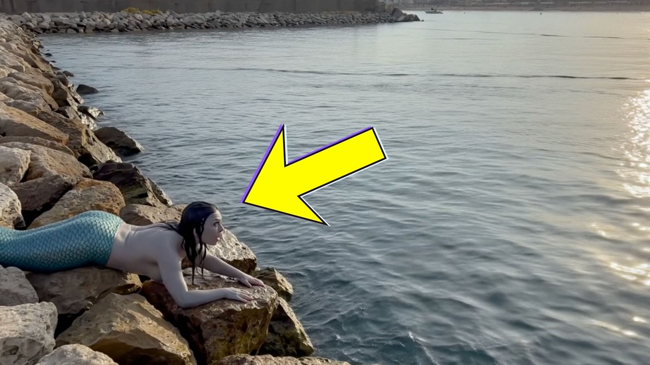Man FILMS a MERMAID Jumping into the Water from a Cliff... - YouTube