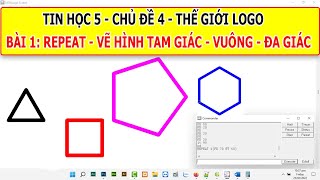 MSWLogo vẽ ngôi sao ngũ giác  Em Yêu Tin Học