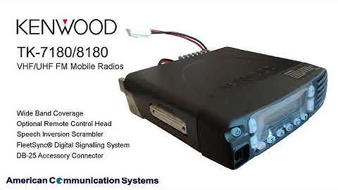 Kenwood TK-7180 / TK-8180 Professional Mobile Transceiver