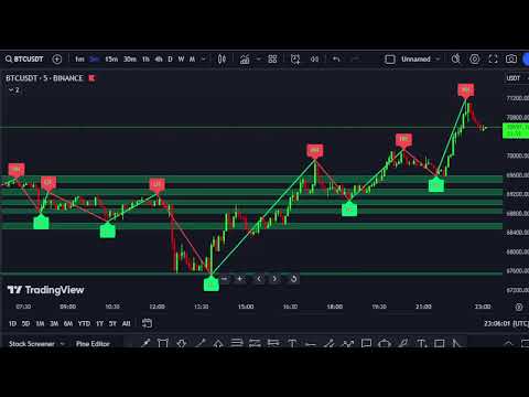 BTCUSD M5 Chart -SUPPORT & RESISTANCE- Market Update 10/4/2024