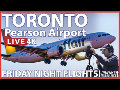 🔴LIVE Toronto Pearson Airport CYYZ Plane Spotting | FRIDAY NIGHT FLIGHTS!