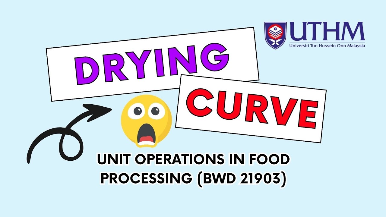 DRYING CURVE UNIT OPERATION IN FOOD PROCESSING BWD21903 - YouTube