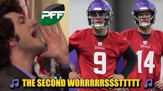 PFF: Minnesota Vikings QB Situation 2nd WORST in the NFL? 🙄🙄🙄