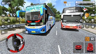 Fierce Duel!! The Sugeng Rahayu Bus Overtakes the Harapan Jaya Bus at the Patah Bend screenshot 5