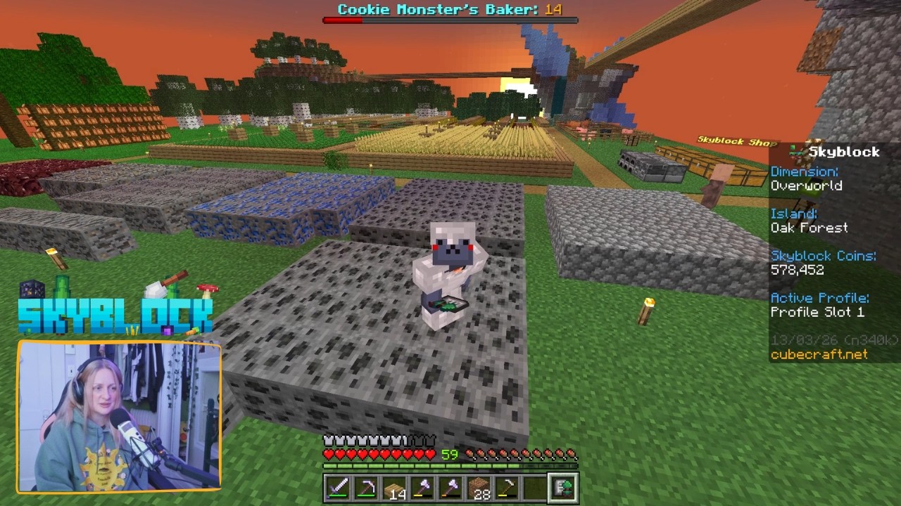 Tour My Island so far in Skyblock (CubeCraft) - YouTube
