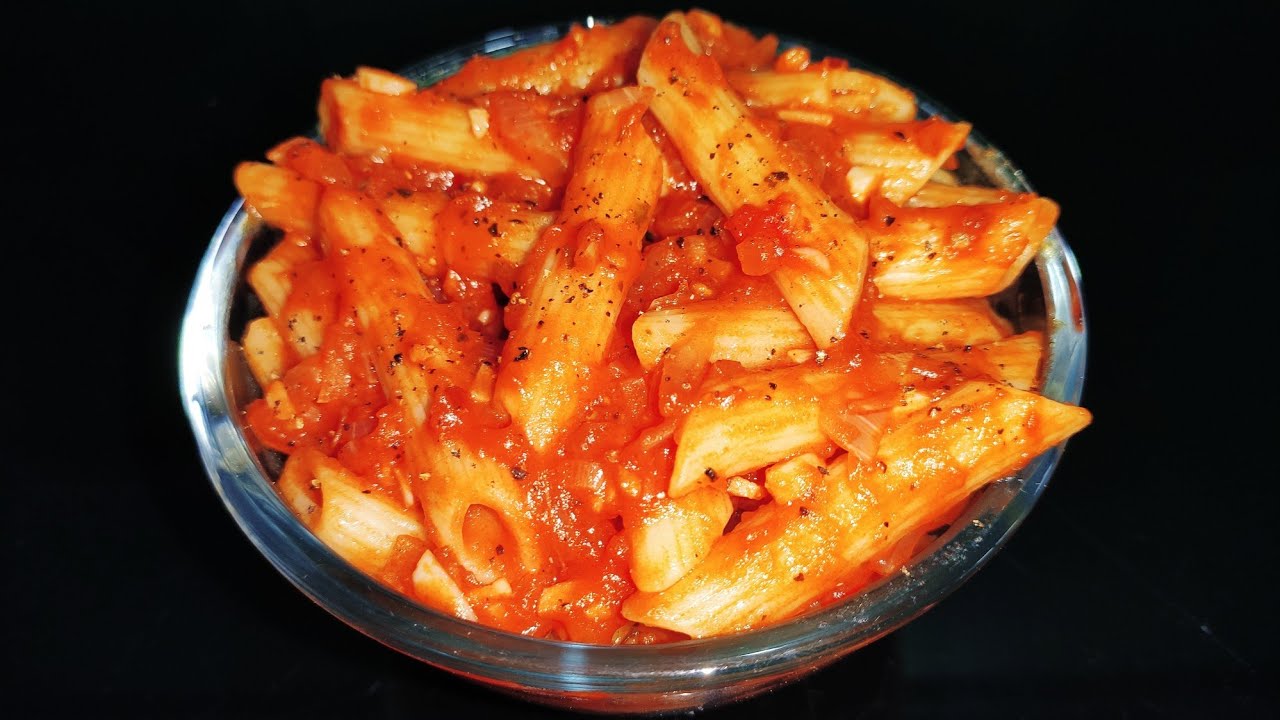 Red Sauce Penne Pasta | Tangy red penne pasta - YouTube