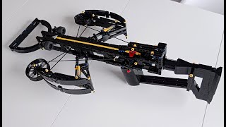 LEGO crossbow - measurement arrows speed using chronometer