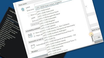 How to Change Time Zone and Language in Outlook