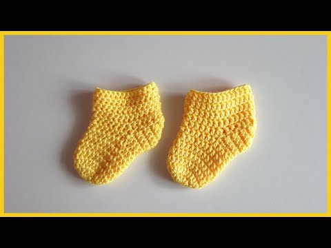 Вяжем крючком носочки для малышей