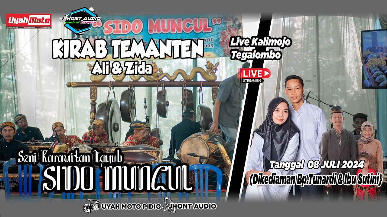 Live! Kirab Manten Ali & Zida - Tayub Sido Muncul  Dikediaman Bp.Tunardi 08 Juli 2024 - Jhont Audio