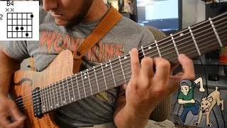 beginning 8 string guitar vol. 1 - major chord/scale shapes
