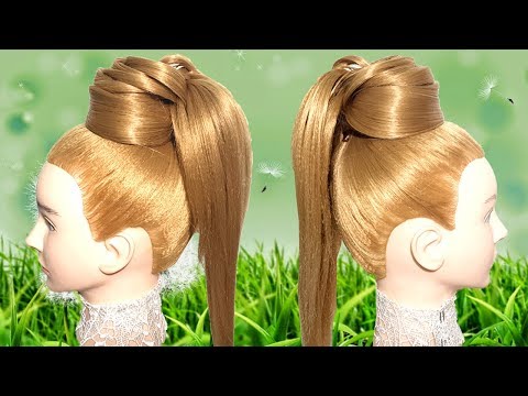 Beautiful Ponytail Hairstyle For Long Hair High Ponytail For Girls Easy Hairstyle For Work Party