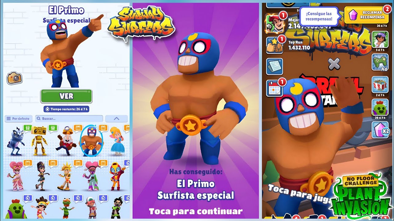 Desbloqueando a El Primo Brawl Stars |Desafio Invasión de Plantas