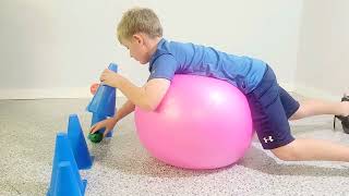 Prone Exercise Ball, Ball on Cone