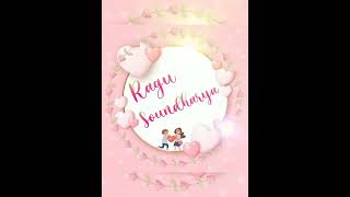 Ragu❤️ Soundharya Name Art💞🥰