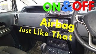 how to activate or  deactivate airbag?