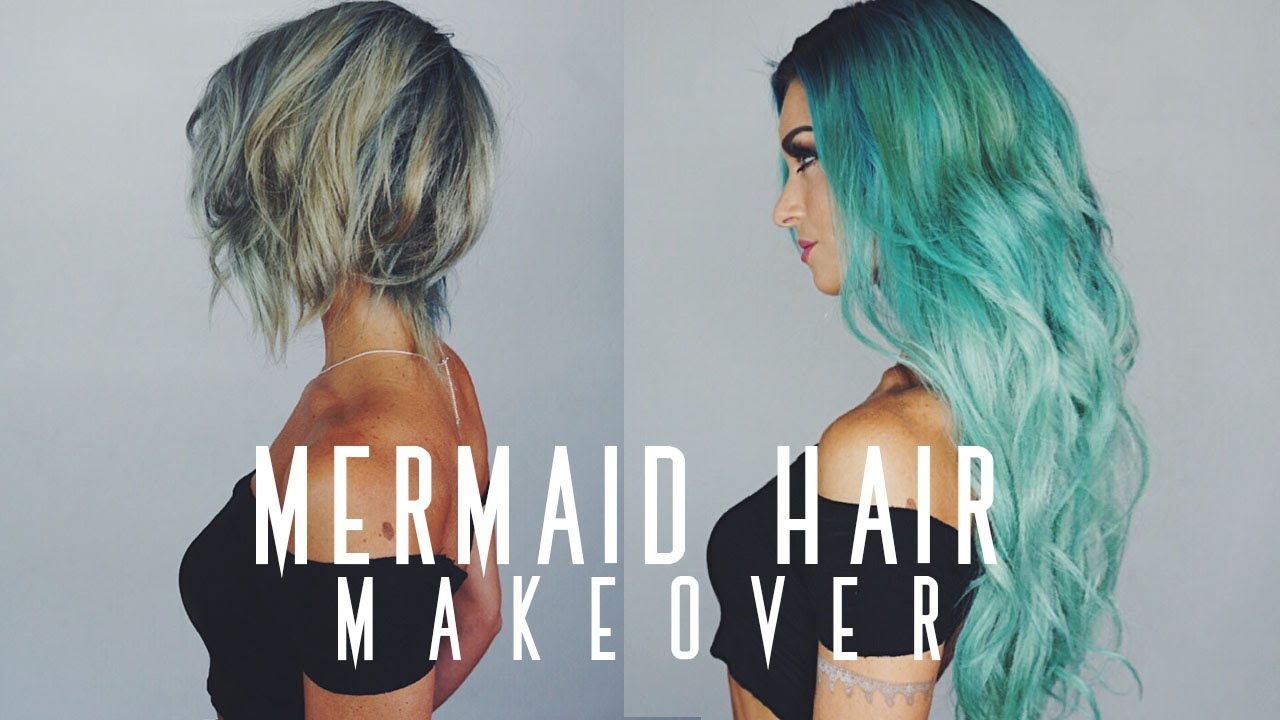 MERMAID HAIR MAKEOVER! | Monaco Salon Tampa - YouTube