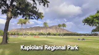 【4K】𝐖𝐀𝐋𝐊 🇺🇸 Kapiolani Regional Park in Waikiki, Hawaii 🏖️🌺🌞