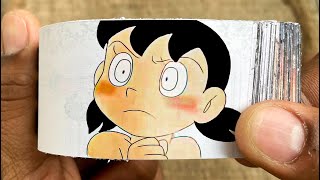 Doraemon Cartoon Flipbook Nobita Saw Shizuka Bathing Flip Book Flip Book Artist 2024
