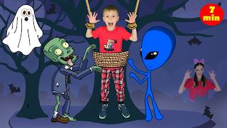 Monsters Megamix: Don't Be Scared, Be Happy! | Monster Mash &amp; Happy Trails! | Halloween Kids Songs