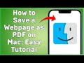 Save Webpage as PDF on Mac Easily π