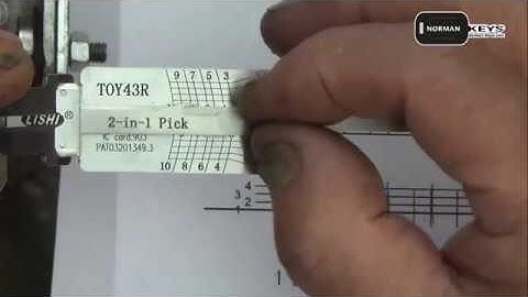 Demo operation video of Lishi tool TOY43R  2-in-1 Auto Pick and Decoder