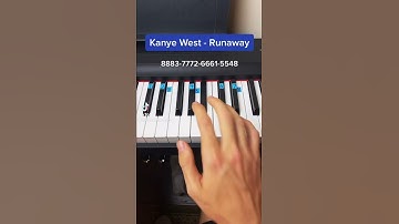 Kanye West - Runaway easy piano tutorial!