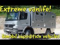 Extreme van life.  Bimobil 4x4 expedition vehicles