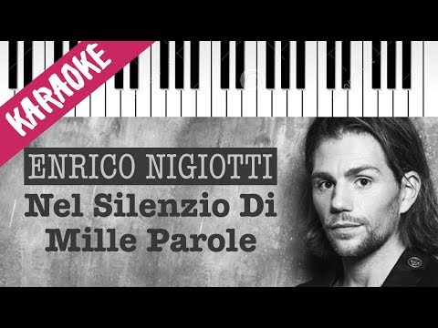 Enrico Nigiotti | Nel Silenzio Di Mille Parole // Piano Karaoke con Testo
