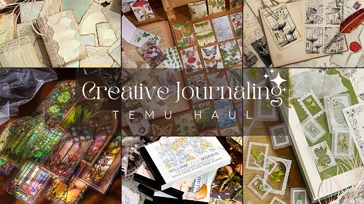 Temu Haul Creative Journaling Junk Journaling Scrapbooking Card Making