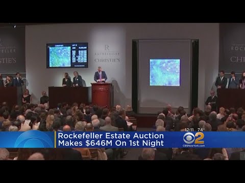 Video: Koleksi Rockefeller Art David Membawa Lebih Daripada $ 646M Dalam Malam Pertama Lelongan, Rekod Memecah