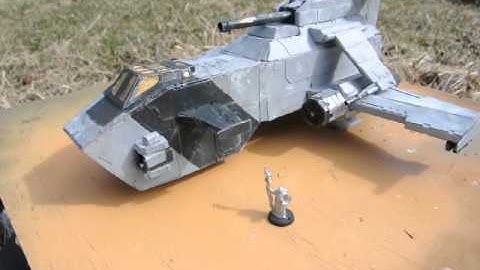 40k Warhammer 40 000 Thunderhawk Gunship Gray, Scratch Build