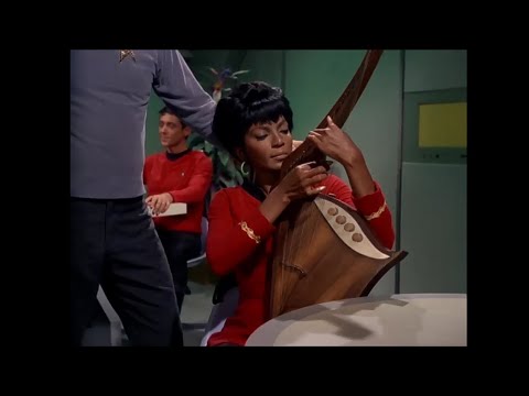 Lt. Uhura (Nichelle Nichols) sings "Beyond Antares"
