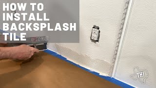How to Install Backsplash Tile by Texas Home Improvement 282 views 11 months ago 2 minutes, 54 seconds