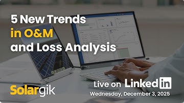 5 New Trends in O&M and Loss Analysis - A software engineering perspective