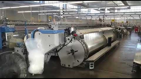 Monofilament weaving for agriculture Textiles on Panter Rapier loom