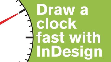 Draw a clock fast with InDesign 2018 (advanced rotate tool tips)