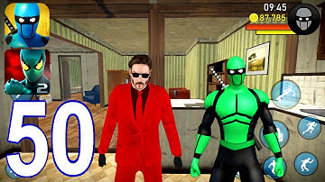 Power Spider 2, Blue Ninja, Rope Hero - Gameplay Walkthrough Part 50 - New Skins (iOS, Android)